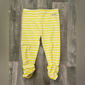 Merce and me yellow and white capris size 10.